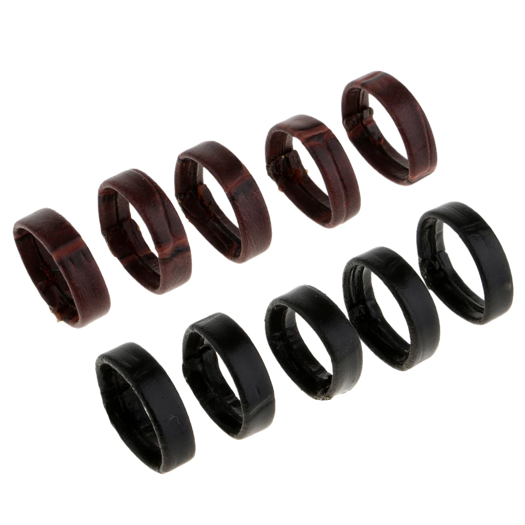 10 шт. кожаный ремешок для часов Ремешок Держатель сменный черный коричневый |