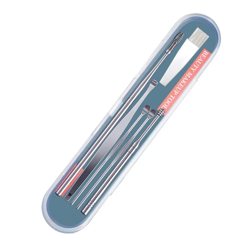 

Портативный набор для чистки ушей из нержавеющей стали, ухочистка, средство для удаления ушной серы, спиральная ложка для ушей, инструменты ...