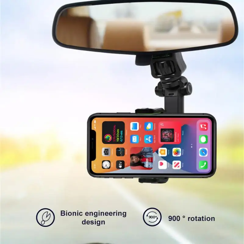 

Universal Multifunctional Car Mobile Phone Holder Portable Rearview Mirror Rear Seat Video Photo Shooting Mobile Support Clamp