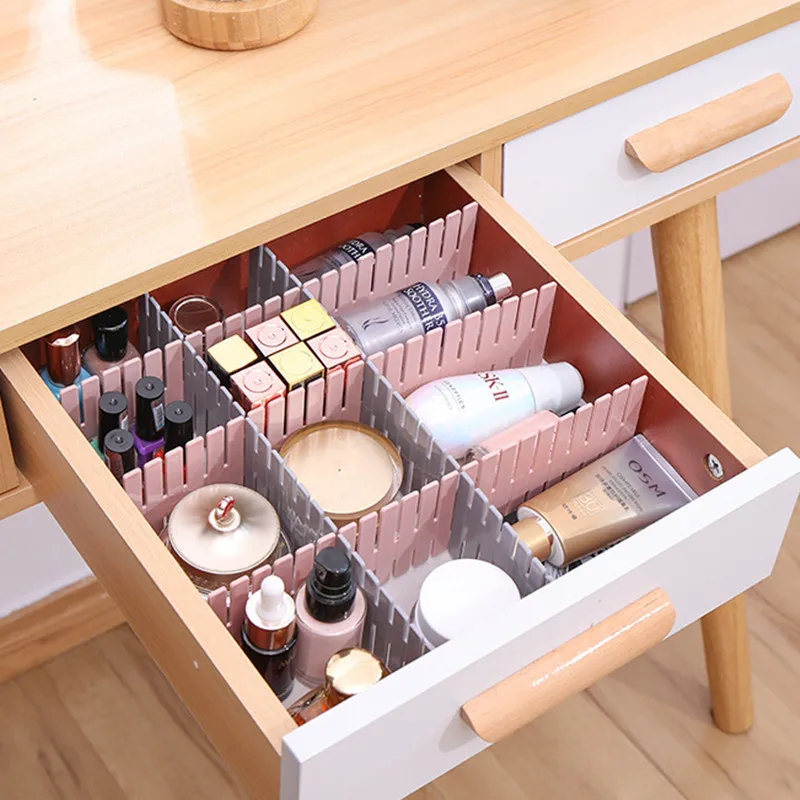 

4 шт. Регулируемый дощатый ящик делитель раздела органайзер для хранения шкаф для одежды шкаф сепаратор для нижнее бельё для девочек носки д...