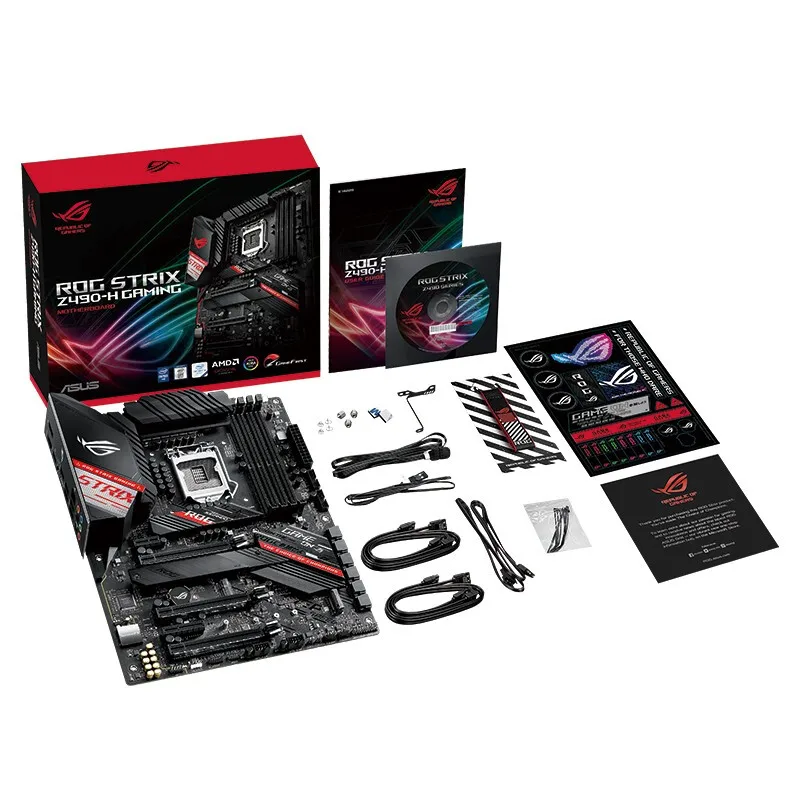 Материнская плата preselll для ASUS ROG STRIX 21 мая игровая LGA 1200 Intel 10th Z490 SATA 6 ATX 12 + 2 питания