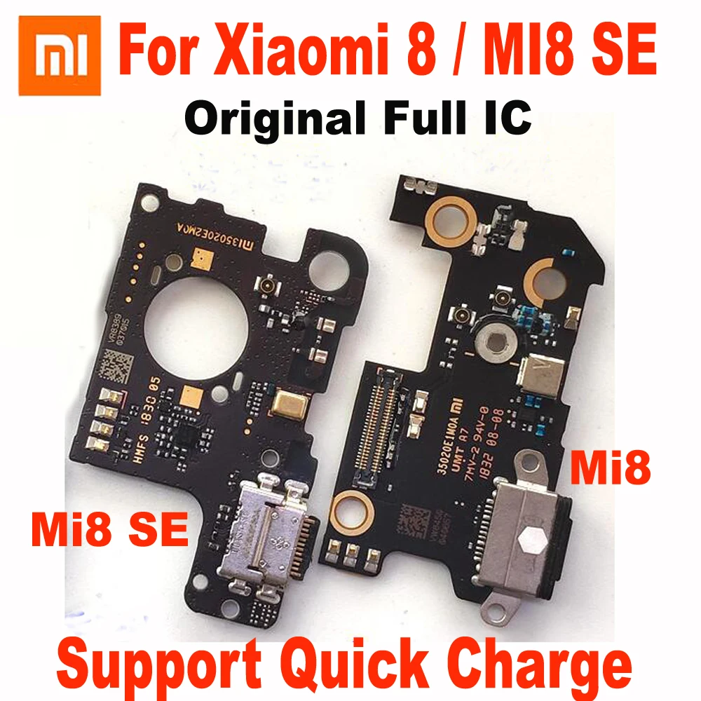 Оригинальная плата с USB портом для быстрой зарядки Full IC Mi 8 MI8 Pro гибкий кабель