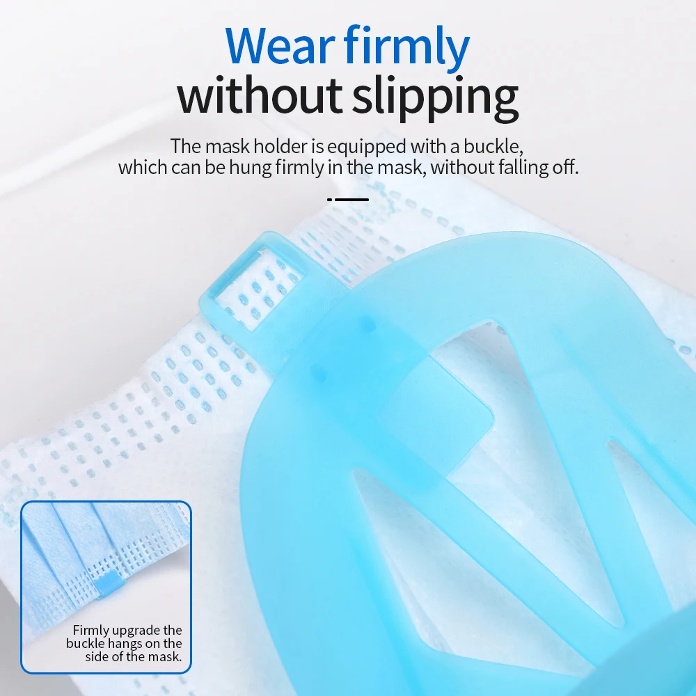 

10PCS 3D Mask Bracket Reusable Lipstick NonStick-up Mask Stand Inner Support Nose Increase Breathing Space Mouth Mask Holder