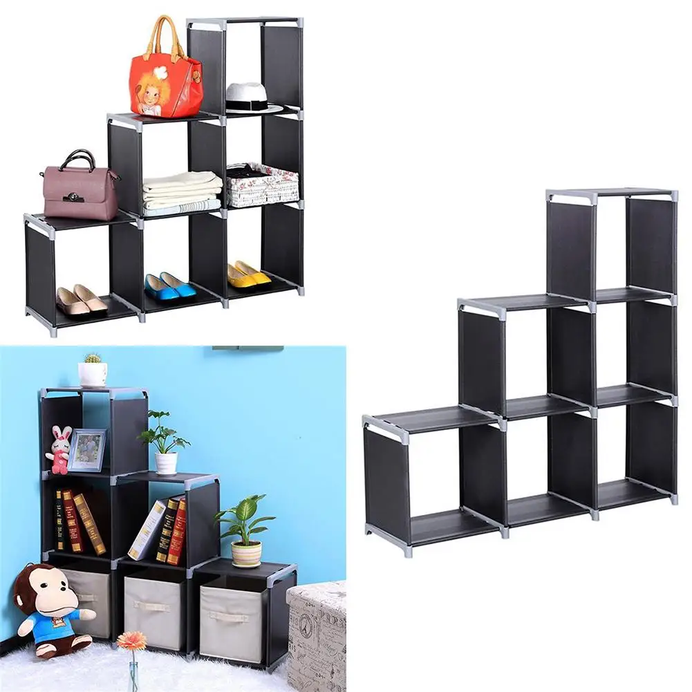 

Multifunctional Assembled 3 Tiers 6 Compartments Storage Shelf Organizer