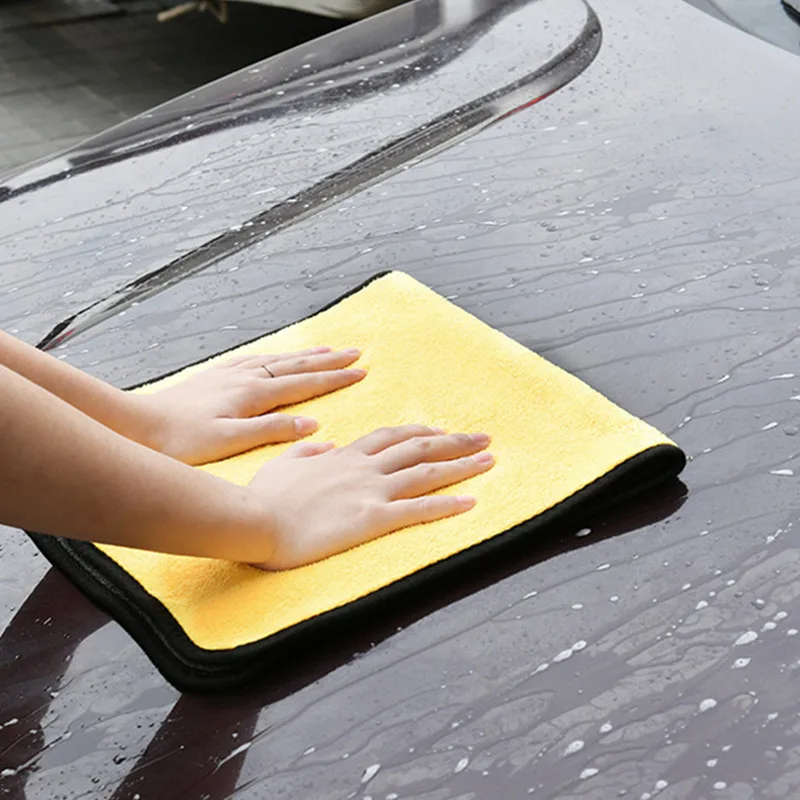 Автомобильное супервпитывающее полотенце из микрофибры для мытья автомобиля 30x30
