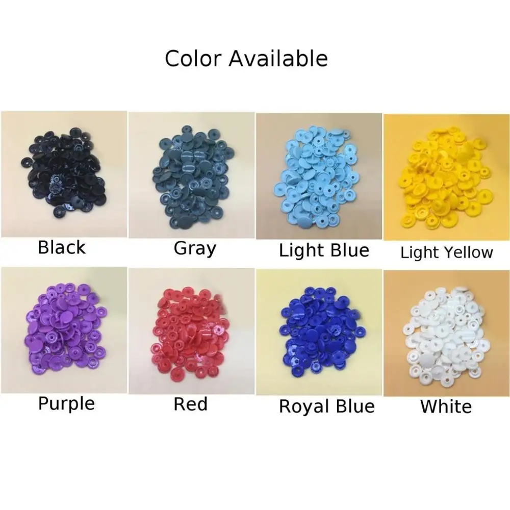 100/200 комплекты T5 Baby смолы кнопки пластиковые защелки зажим для одежды аксессуары