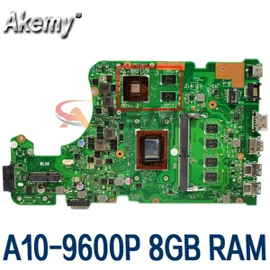 x555qg a10 9600p 8gb ram mainboard for asus x555 x555q x555qg a555 a555q a555qg laptop motherboard 100 tested free global shipping