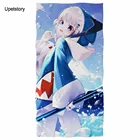 Банное полотенце с принтом Upetstory Anime Hololive EN Gawr Gura s 3D пляжное полотенце с изображением героев мультфильмов полотенце из микрофибры домашний текстиль полотенце для лица и рук s