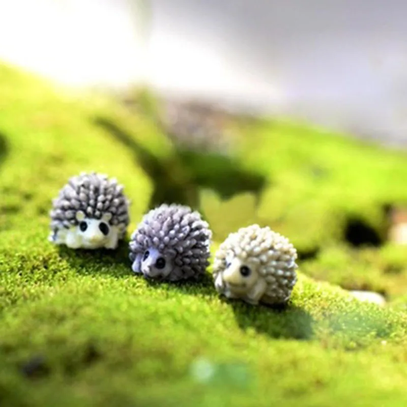 2 шт./компл. милые мини животные Ежик овца курица Волшебные садовые фигурки