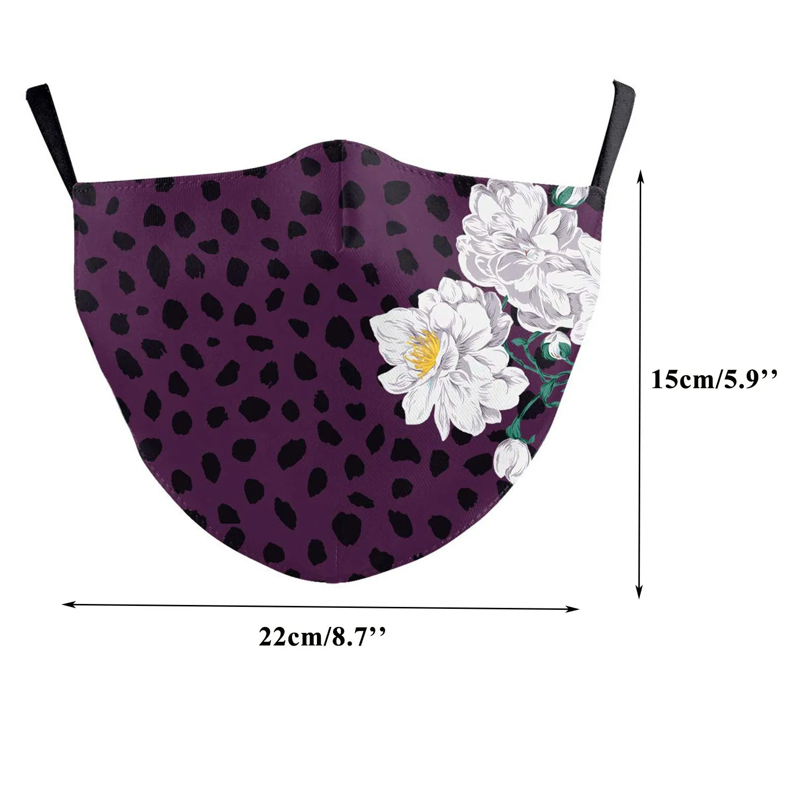 

1PC Color pattern mask Adult Fashion Flower Printing Windproof Fog Haze Protective Cotton Mask Masken mascarillas