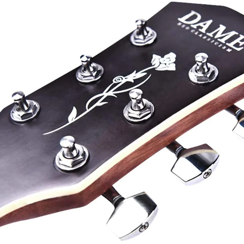 6 шт. колышки для настройки струн гитары хромированные тюнеры головки