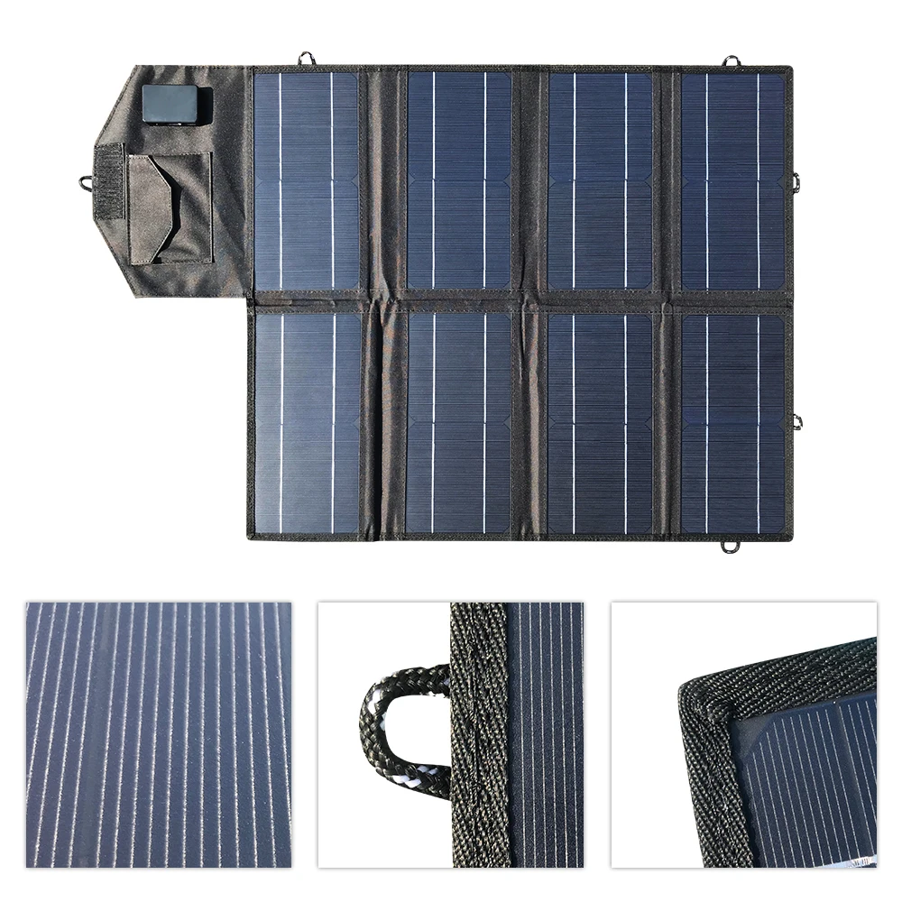 Гибкая панели солнечных батарей солнечная панель Складная 50 Вт 12 в домашний