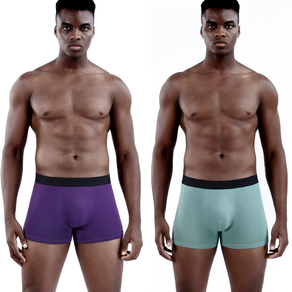 4pcs Fashion Print Cotton Men's Panties Sexy Boxers For Man Underwear Lots Shorts Gay Underpants Brands Male Boxershorts Calecon