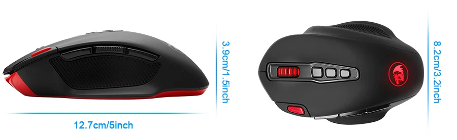 Redragon SHARK M688 Беспроводная программируемая игровая мышь 5000 dpi 10 кнопок эргономичная для overwatch геймерская мышь для ноутбука ПК компьютера
