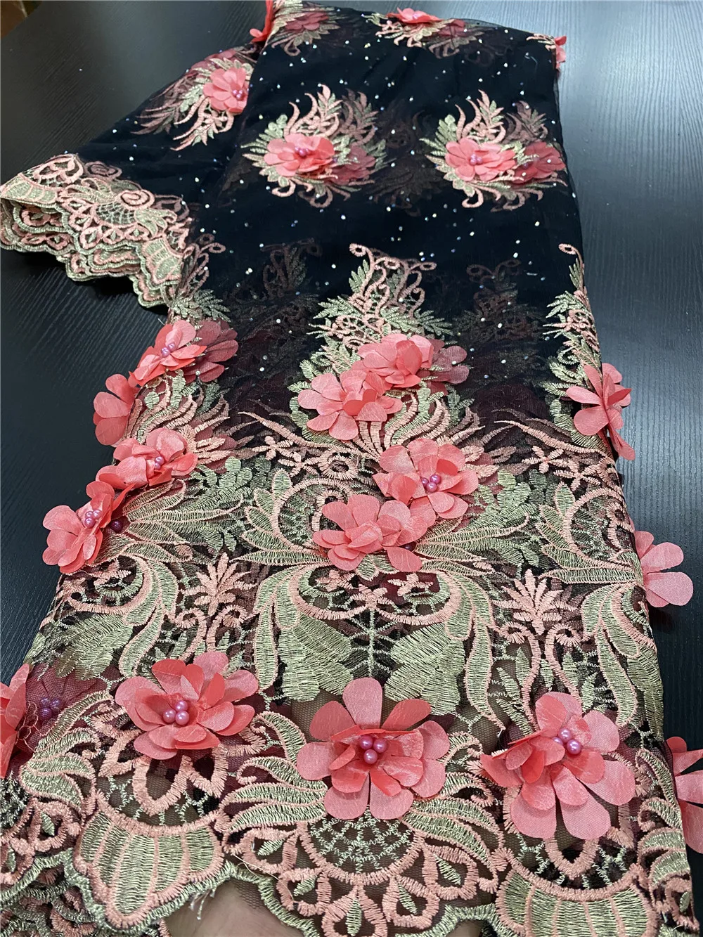 NIAI вышитые бархатные кружевные ткани высокого качества Африканские кружева с