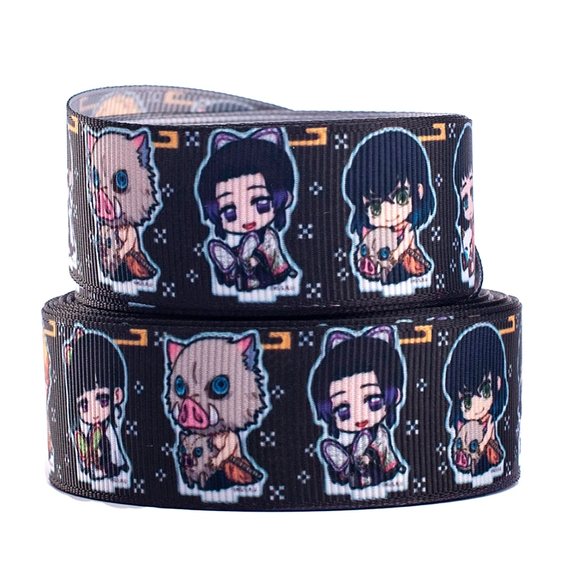 Kamado tanjiro Cute Japanese Anime Kimetsu No Yaiba печатная корсажная мультяшная лента для Crats