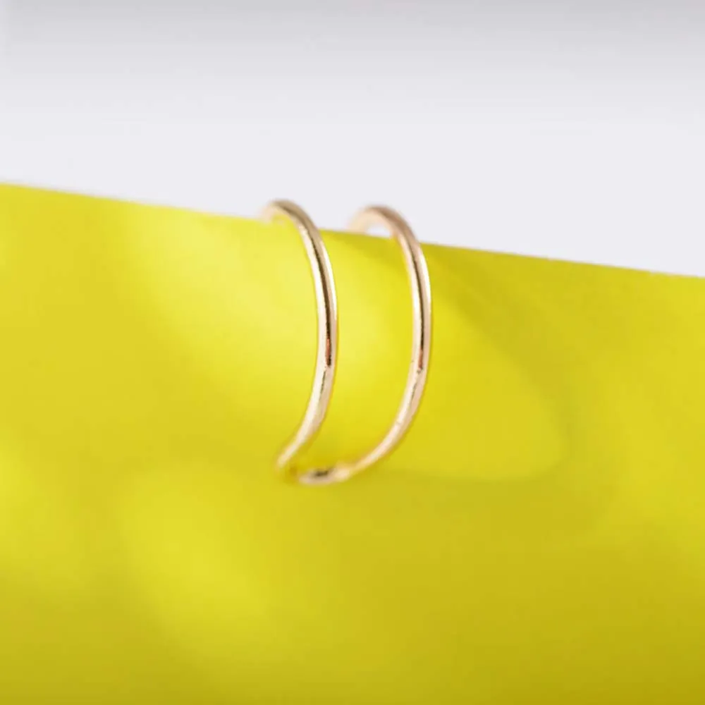 5 шт. модные серьги-клипсы в стиле панк-рок Для Пирсинга Ушей простые серьги из