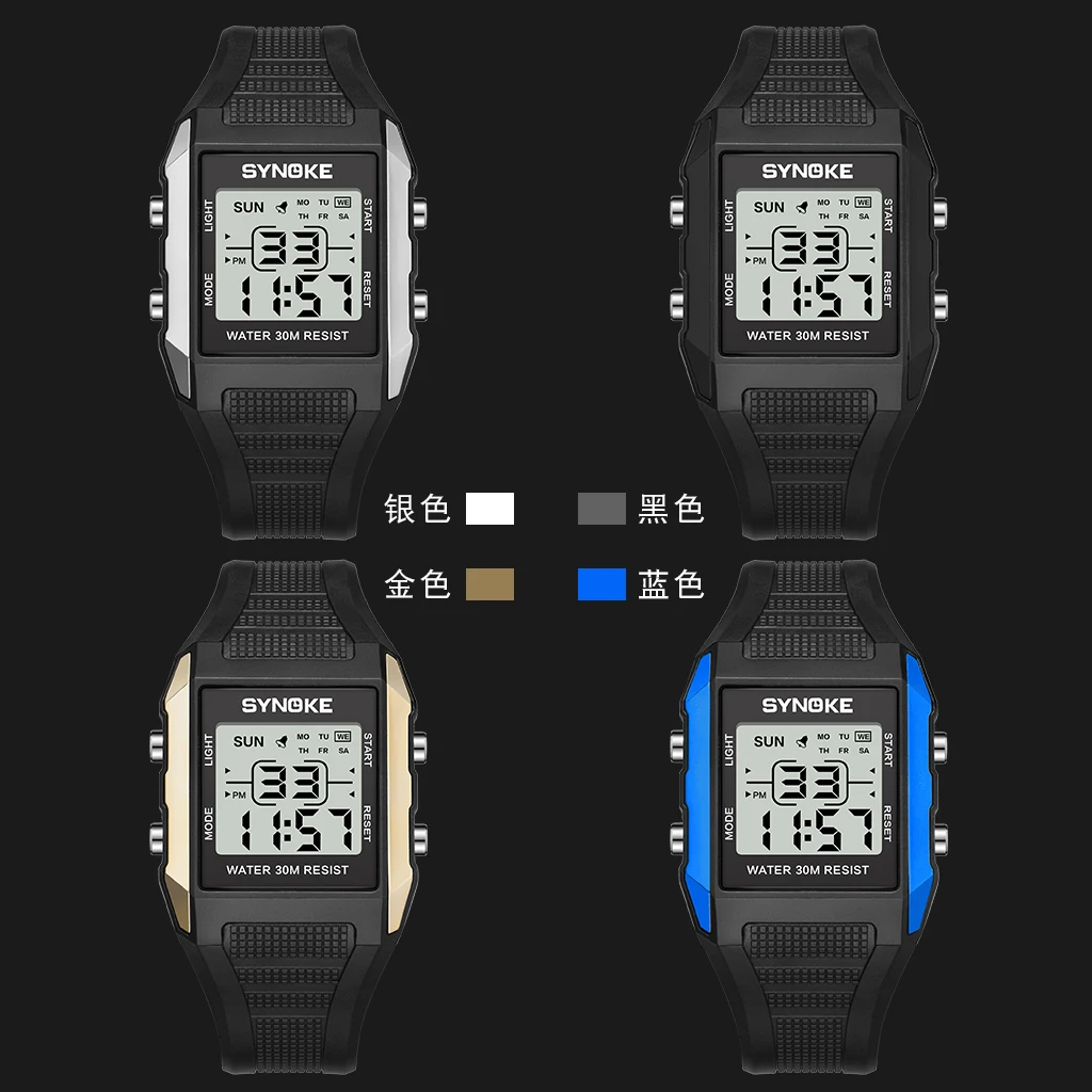

SYNOKE Children's Watches Sports Small Dial Fashion Waterproof LED Chronograph Stop Watch Student Digital Watch Boys Gift Relgio