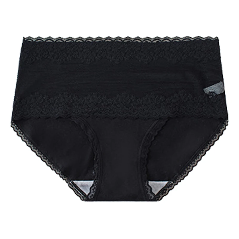 

New Women Panties Breathable And Comfortable Lace Sexy High Waist Female Underwear Panties Combed Cotton Briefs Hip-Lifting