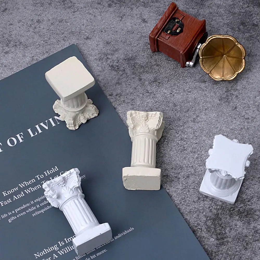 Mini Simulation Roman Columns Artificial Candle for INS Photography Shooting Props Photo Studio Background Adornment | Дом и сад