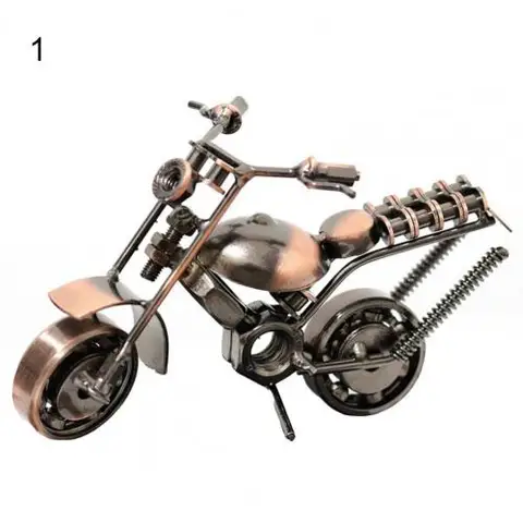 60% Прямая поставка! Ретро креативная мотоциклетная Художественная Скульптура металлический яркий внешний вид мотоциклетная художественная модель домашний декор