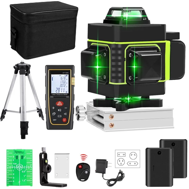 

16 Lines 4D Laser Level Level Self-Leveling 360 Horizontal And Vertical Cross Green Laser Level 40M Laser Distance Meter