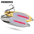 PROBEROS, металлическая блесна для рыбалки, 1-60 г, металлическая блесна для окуня, серебряная блесна, 10 #-2 #, крючок, металлическая блесна, рыболовные снасти