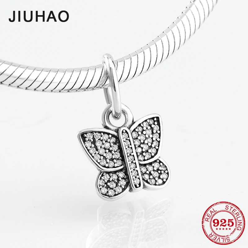 Новые Подвески из стерлингового серебра 925 пробы с прозрачными фианитами