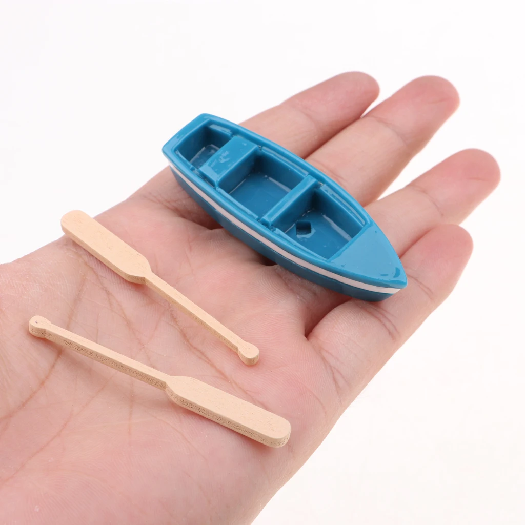 Миниатюрный шезлонг пляжный зонт лодка кукольный домик Декор/реквизит для