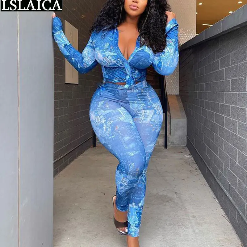 

Комплекты со штанами, женская одежда 2021, рубашки с длинными рукавами и отложным воротником, брюки, Женский комплект с принтом, Модный повсед...