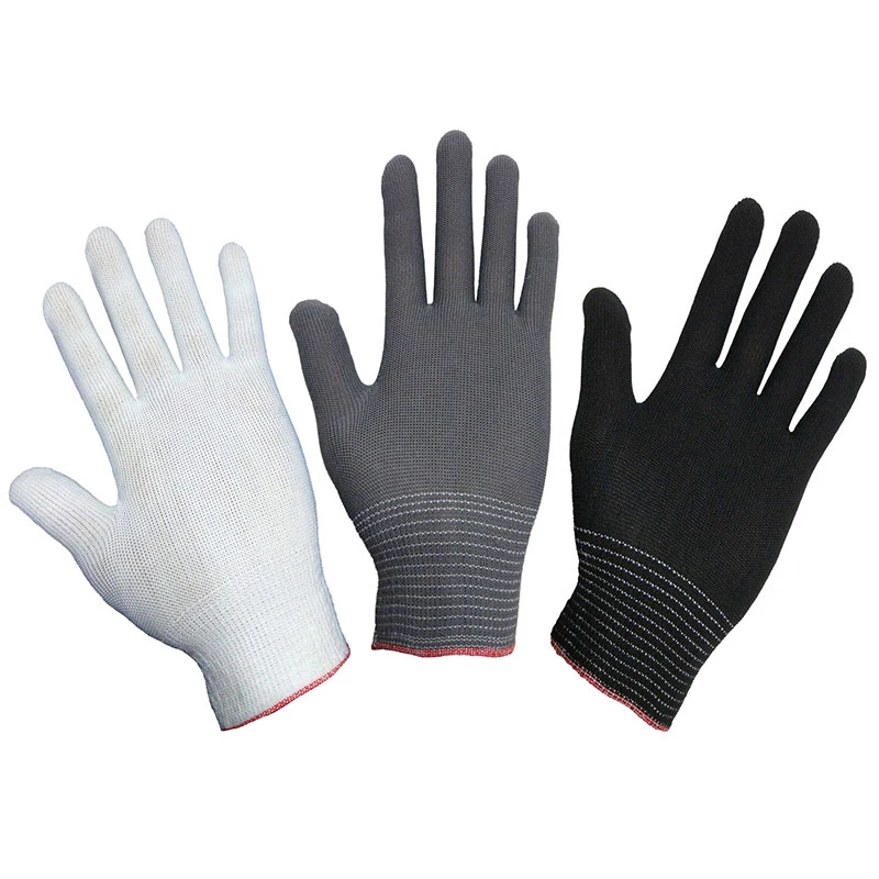 

Ultra Thin Nylon Gloves Women Men Breathable Anti-skid Knit Labor Protection Gloves 1 Pairs Work Gloves Unisex Gardening Mittens