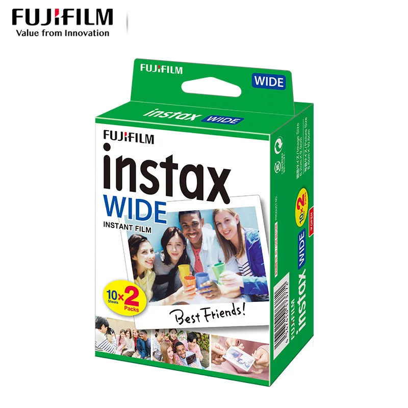 Белая пленка для Fuji Instax Широкий Фотобумага Polaroid 5 дюймов широкоформатный WIDE300