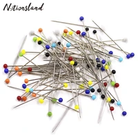 100pcsbox sewing pins ball glass head patchwork needle craft pins diy quilting sewing tool for dressmaking jewelry decoration