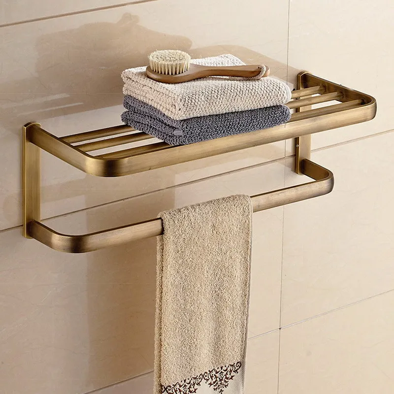 Античный латунный квадратный набор аксессуаров для ванной комнаты аксессуары