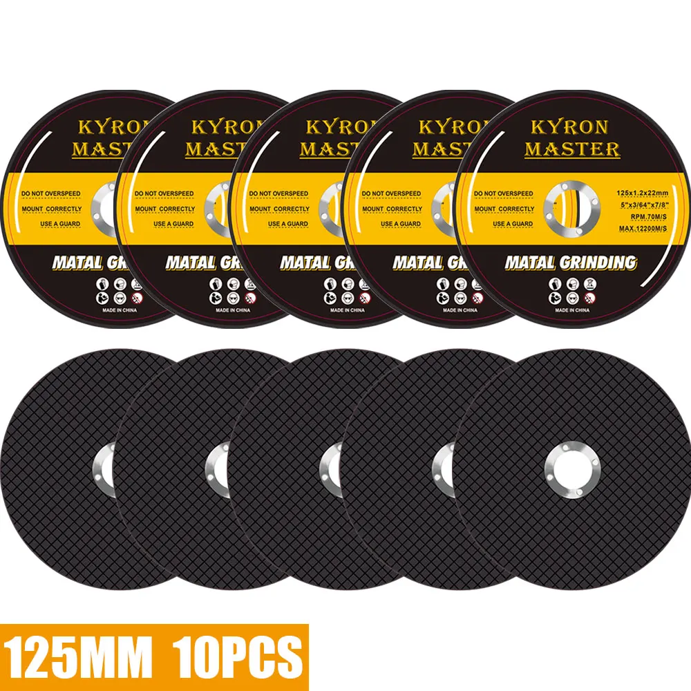 

10 шт. 125 мм шлифовальный круг диск металлический полимерный режущий диск для 125 мм бесщеточный угловой шлифовальный станок аксессуары шлифо...
