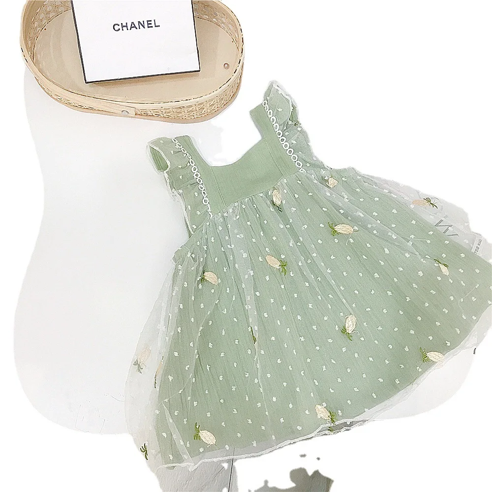 

New Arrival 2021 Girls Vest Dress Summer Dress Baby Girl Dress 2021 New Summer Kids Costume Vestido Kids Clothes Girls 1-6 Years