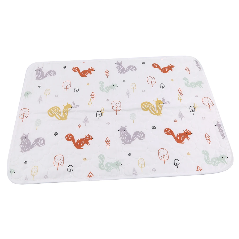 

50X70cm Baby Urine Changing Pads Waterproof Urine Pad Reusable Cartoon Infant Bedding Nappy Burp Mattress Changing Mat
