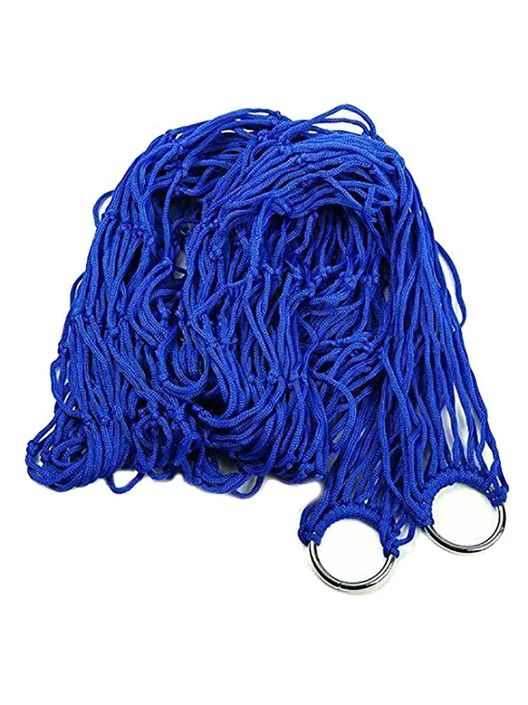 

Portable Outdoor Camping Mesh Rope Hammock Chair Single Sleeping Hanging Bed Swing Camping Leisure Mesh Hammock