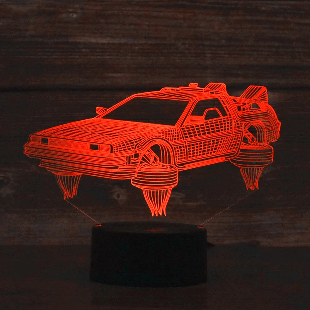 

Led Night Light Science Fiction Car for Kids Bedroom Decor Unique Birthday Gift for Children Study Room Desk 3d Lamp Sci-fi Car