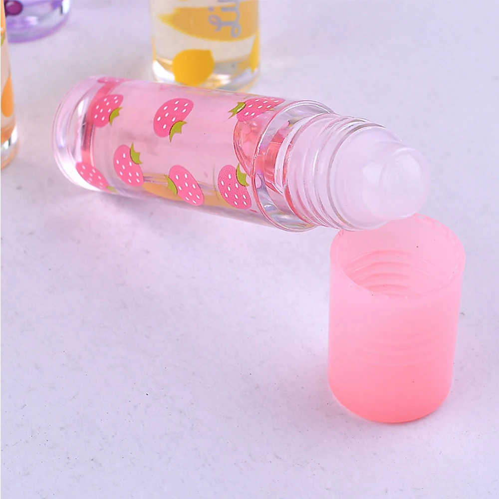 Увлажняющий клубничный блеск для губ милые цветы бесцветный прозрачный Жидкий