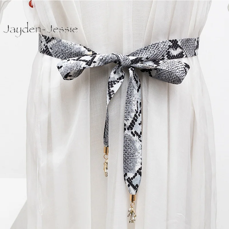 Новые женские спички под змеиную кожу тающий пояс с бантом платье рубашка ткань