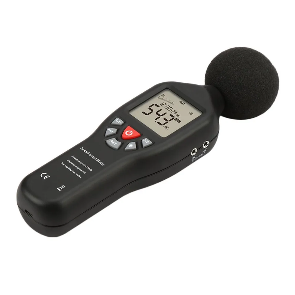 2018 USB High Precision Decibel Sensor Digital Sound Level Meter 30-130dB With Backlight 32000 Data Noise Measurement | Инструменты