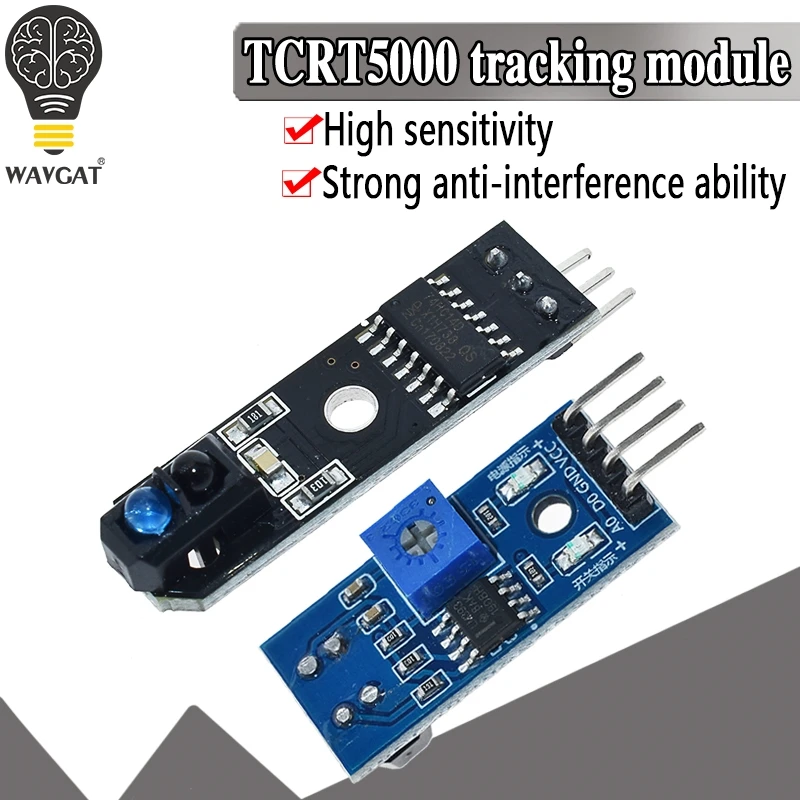 WAVGAT линейный Трековый датчик TCRT5000 инфракрасный отражающий ИК Фотоэлектрический