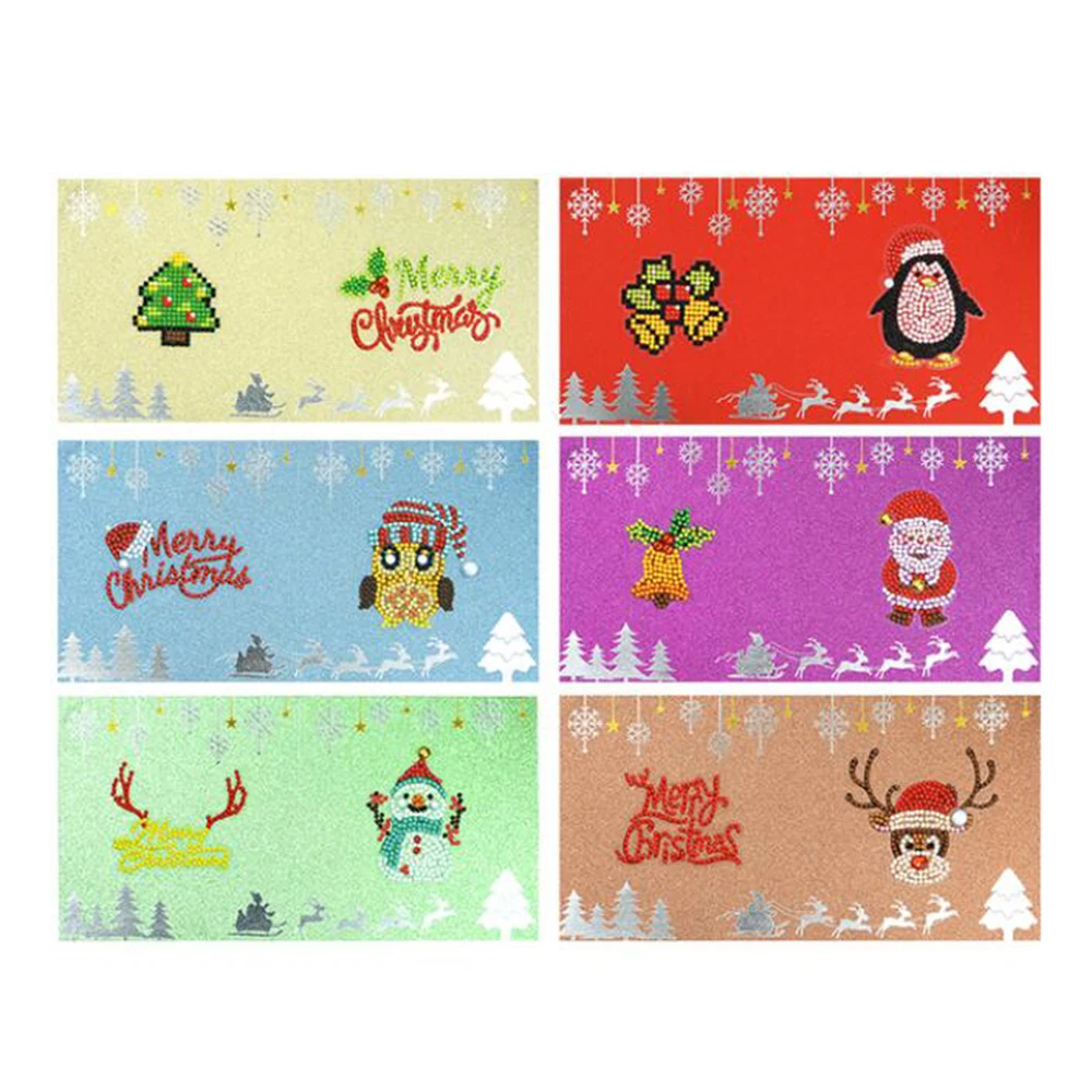 6 шт. сделай сам алмазная картина поздравительная открытка мозаика