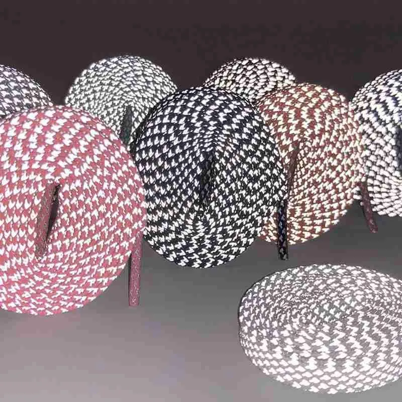 

1Pair 120cm Fluorescent Sneaker Shoestrings Sport Shoelaces Reflective Round Rope Shoes Lace Light Shoelaces Shoe Accessories