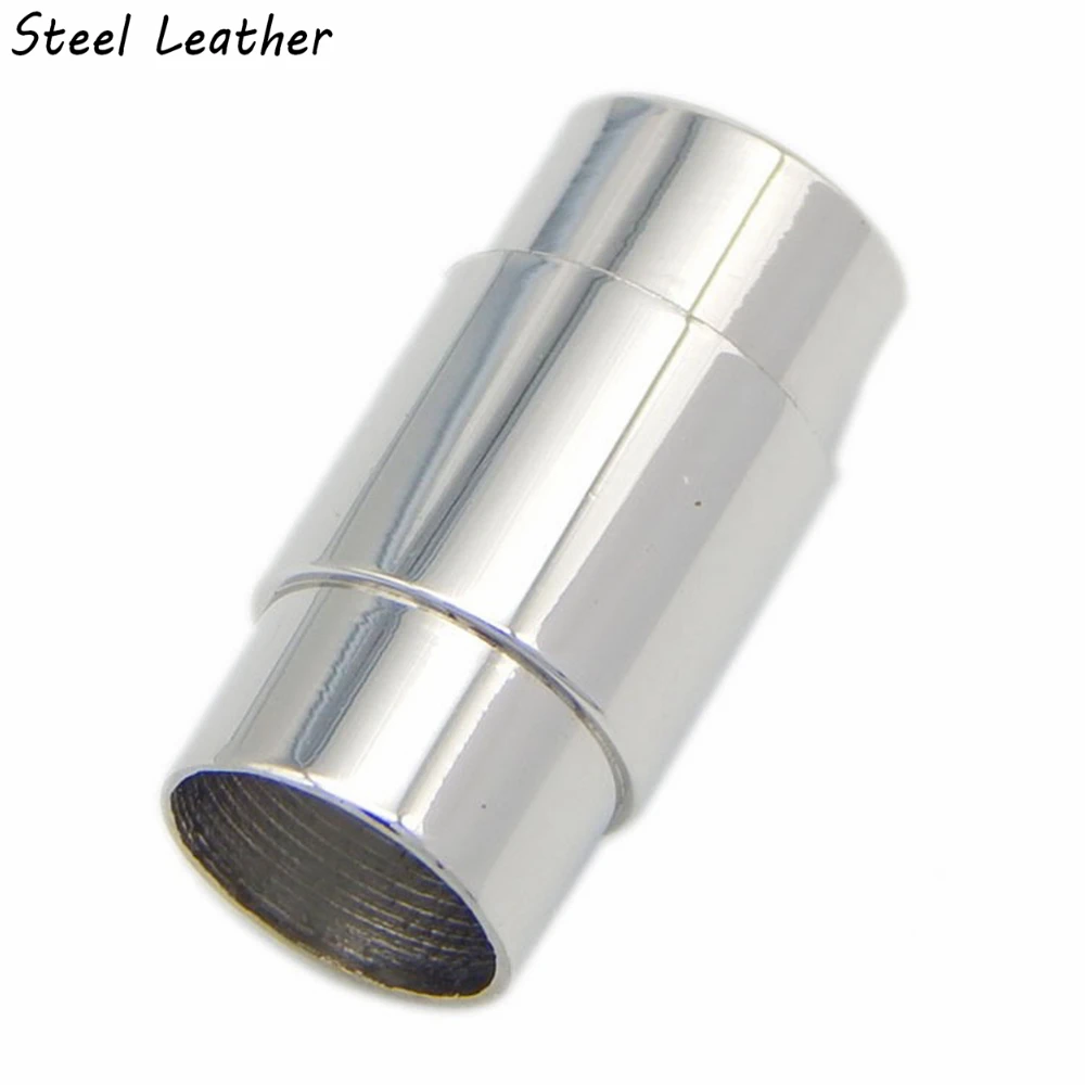 20 шт./лот гравировка логотипа отверстие: 8 мм браслет ожерелье бочка магнитные