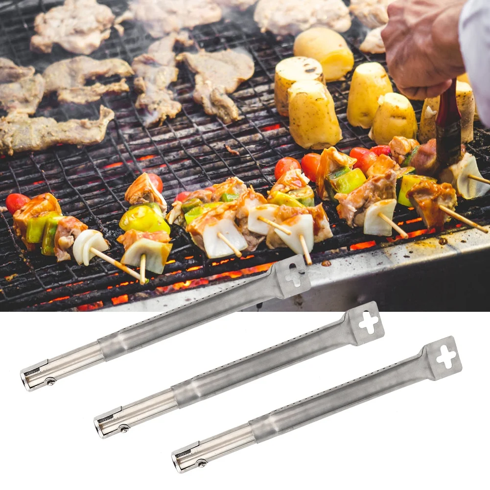 

3PCS Universal Stainless Steel Pipe Tube Burners BBQ Grill Tube Burners BBQ Gas Grill Parts Replacement For Lowes Model Grills