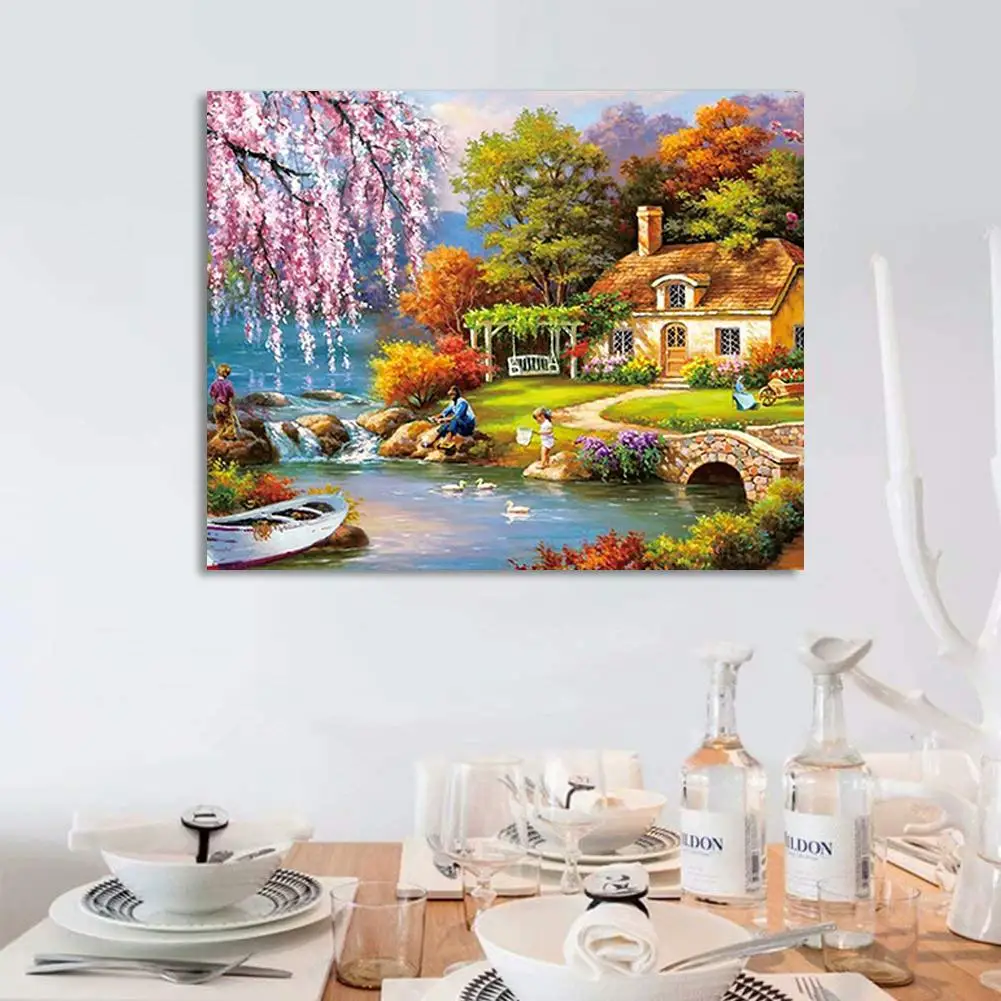 2021 Low Price Wholesale 1000Pcs Idyllic Landscape Jigsaw Puzzle Kid Adult Decompression Game Toy Gift Educational for |