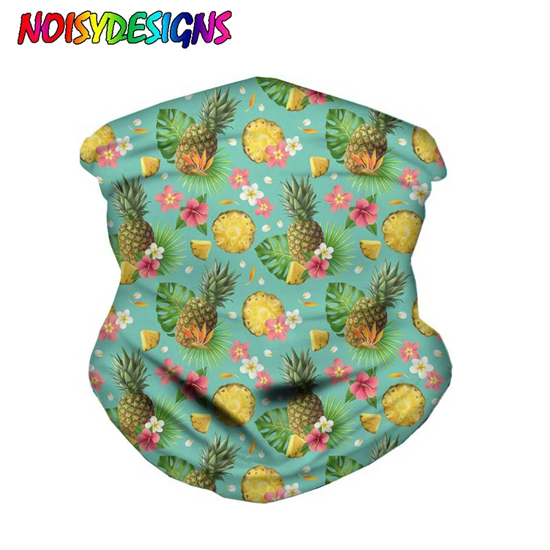 

Женская волшебная маска-бадана с ананасом, тропическим дизайном