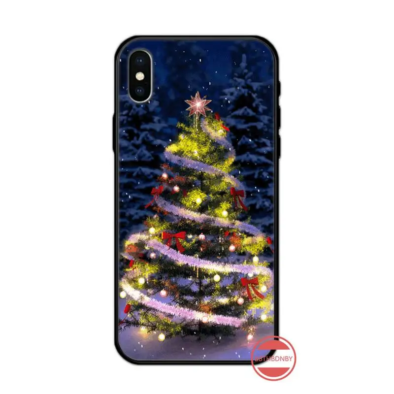 

Merry Christmas New Year Deer Tree Phone Case for iPhone 11 12 pro XS MAX 8 7 6 6S Plus X 5S SE 2020 XR